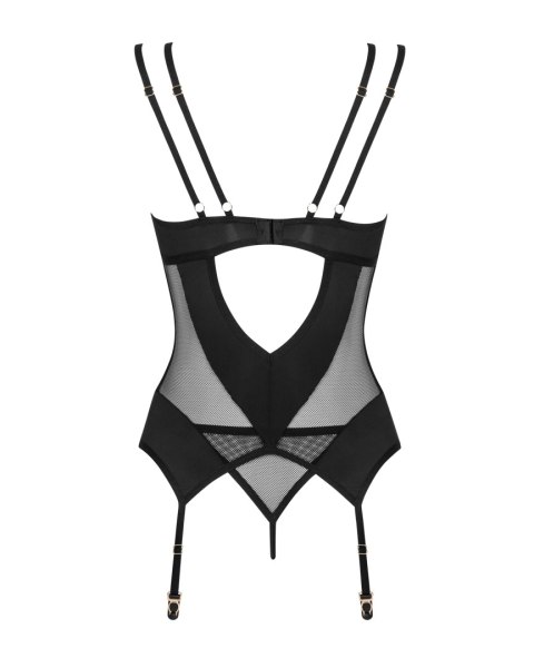 Gorset Nesari stringi GRATIS! Czarny XL/XXL Gorset Nesari stringi GRATIS! Czarny XL/XXL
