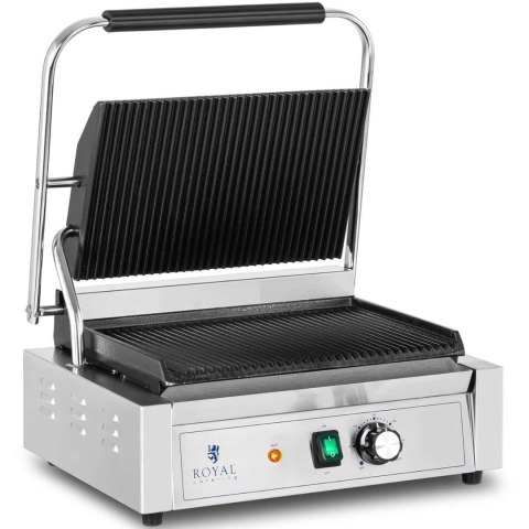 Grill kontaktowy elektryczny ryflowany 33 x 22 cm 2200 W Royal Catering Grill kontaktowy elektryczny ryflowany 33 x 22 cm 2200 W Royal Catering