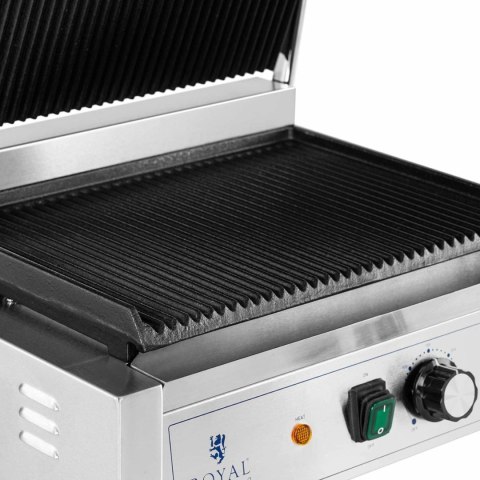 Grill kontaktowy elektryczny ryflowany 33 x 22 cm 2200 W Royal Catering Grill kontaktowy elektryczny ryflowany 33 x 22 cm 2200 W Royal Catering