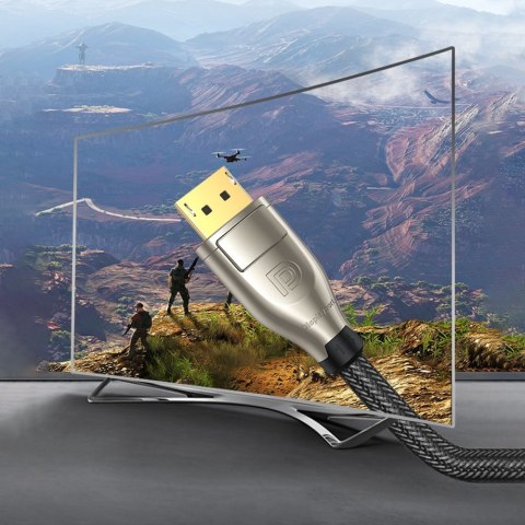 Kabel przewód DisplayPort wytrzymały elastyczny DP112 DP1.4 8K 3m czarny UGREEN Kabel przewód DisplayPort wytrzymały elastyczny DP112 DP1.4 8K 3m czarny UGREEN