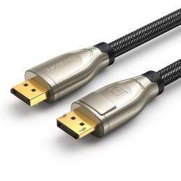 Kabel przewód DisplayPort wytrzymały w oplocie 1.4 2m szary UGREEN