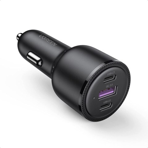 Ładowarka samochodowa 2x USB-C 1x USB 69W 5A PD QC czarny UGREEN Ładowarka samochodowa 2x USB-C 1x USB 69W 5A PD QC czarny UGREEN