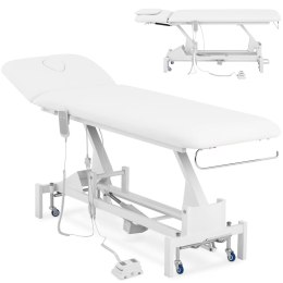 Łóżko stół kosmetyczny do masażu elektryczny 1 silnik 200 kg LILLE - biały Physa