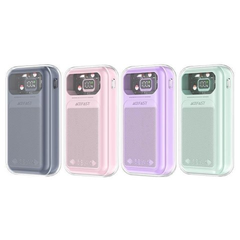 Powerbank 20000mAh Sparkling Series szybkie ładowanie 30W QC AFC FCP SCP zielony ACEFAST Powerbank 20000mAh Sparkling Series szybkie ładowanie 30W QC AFC FCP SCP zielony ACEFAST