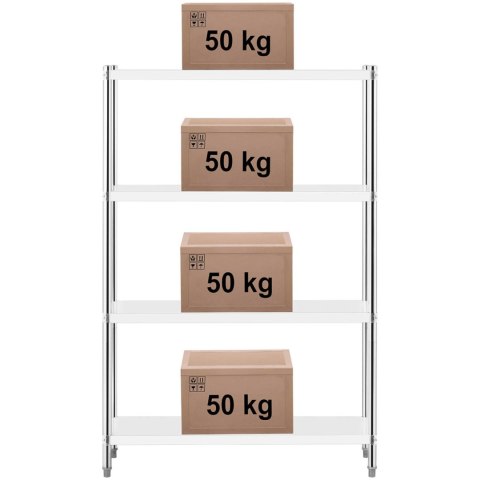 Regał metalowy magazynowy gastronomiczny do 200 kg 120 x 40 x 180 cm Royal Catering Regał metalowy magazynowy gastronomiczny do 200 kg 120 x 40 x 180 cm Royal Catering