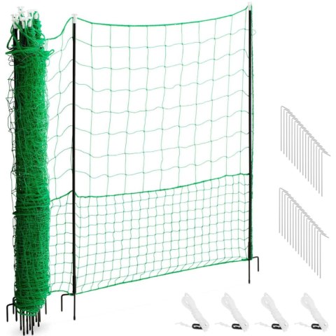 Siatka zagroda ogrodzenie ochronne hodowlane dla kur drobiu 1.25 x 25 m WIESENFIELD Siatka zagroda ogrodzenie ochronne hodowlane dla kur drobiu 1.25 x 25 m WIESENFIELD