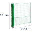 Siatka zagroda ogrodzenie ochronne hodowlane dla kur drobiu 1.25 x 25 m WIESENFIELD