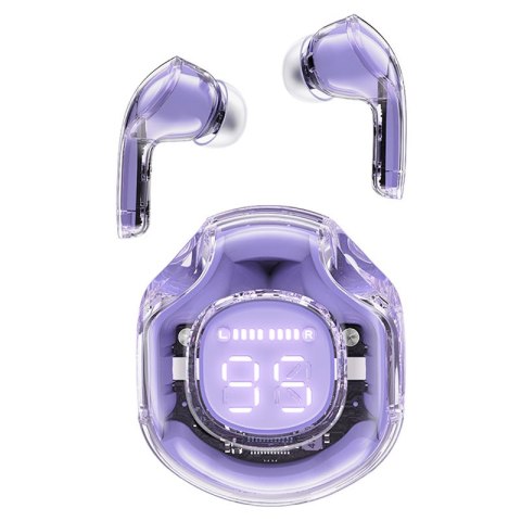 Słuchawki bezprzewodowe z etui T8 Bluetooth TWS fioletowe ACEFAST Słuchawki bezprzewodowe z etui T8 Bluetooth TWS fioletowe ACEFAST
