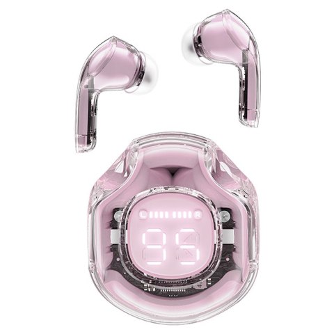 Słuchawki bezprzewodowe z etui T8 Bluetooth TWS różowe ACEFAST Słuchawki bezprzewodowe z etui T8 Bluetooth TWS różowe ACEFAST