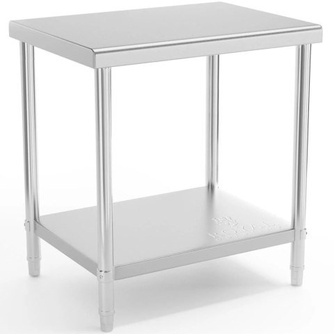 Stół blat roboczy centralny stalowy z półką 80 x 60 cm Royal Catering Stół blat roboczy centralny stalowy z półką 80 x 60 cm Royal Catering