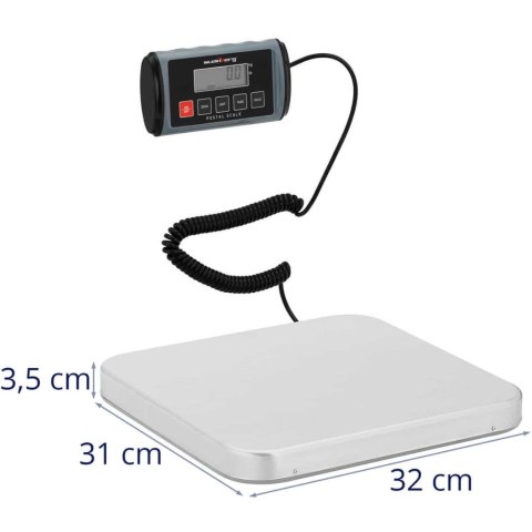 Waga paczkowa pocztowa LCD 31 x 32 cm 100 kg / 0.05 kg Steinberg Systems Waga paczkowa pocztowa LCD 31 x 32 cm 100 kg / 0.05 kg Steinberg Systems