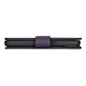 2w1 etui skórzany pokrowiec z klapką iPhone 14 Anti-RFID Wallet Case ciemnofioletowy ICARER