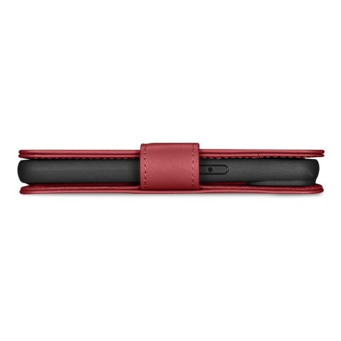 2w1 etui skórzany pokrowiec z klapką iPhone 14 Plus Anti-RFID Wallet Case czerwony ICARER 2w1 etui skórzany pokrowiec z klapką iPhone 14 Plus Anti-RFID Wallet Case czerwony ICARER
