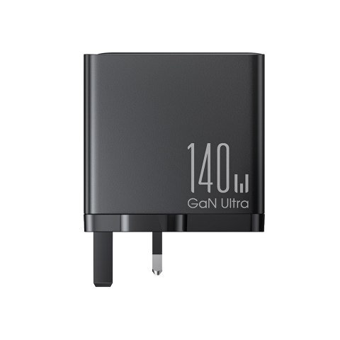 Ładowarka sieciowa GaN 140W wtyczka angielska UK 3x USB-C USB-A + kabel USB-C 1.2m JOYROOM Ładowarka sieciowa GaN 140W wtyczka angielska UK 3x USB-C USB-A + kabel USB-C 1.2m JOYROOM
