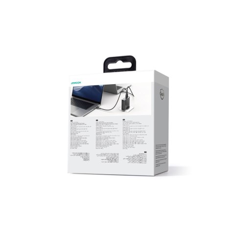 Ładowarka sieciowa GaN 140W wtyczka angielska UK 3x USB-C USB-A + kabel USB-C 1.2m JOYROOM Ładowarka sieciowa GaN 140W wtyczka angielska UK 3x USB-C USB-A + kabel USB-C 1.2m JOYROOM