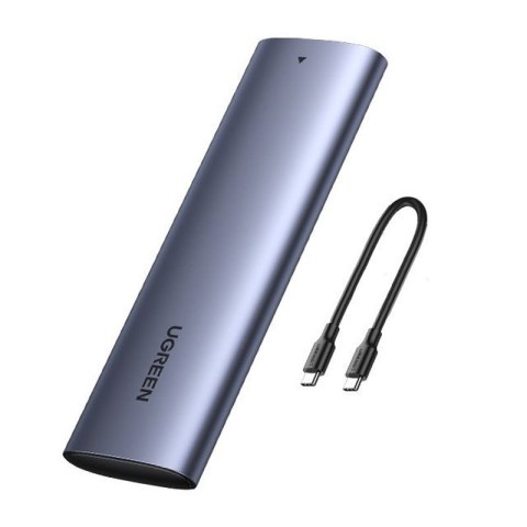 Kieszeń obudowa na dysk SSD M.2 SuperSpeed 10Gbps + kabel USB-C 0.5m szary UGREEN Kieszeń obudowa na dysk SSD M.2 SuperSpeed 10Gbps + kabel USB-C 0.5m szary UGREEN