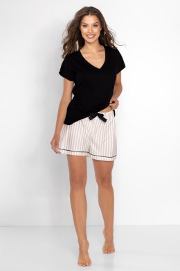 Piżama Venus Black-Beige XL