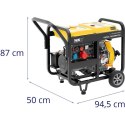 Agregat prądotwórczy generator prądu Diesel 12.5 l 230/400 V 7500 W AVR Euro 5 MSW