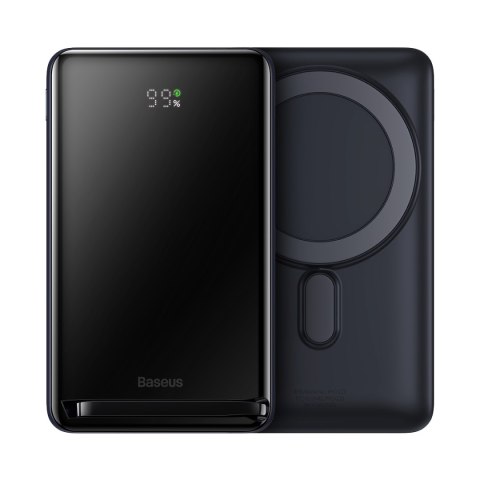 Powerbank 10000mAh ładowanką indukcyjną MagSafe 20W i podstawką Overseas Edition niebieski BASEUS Powerbank 10000mAh ładowanką indukcyjną MagSafe 20W i podstawką Overseas Edition niebieski BASEUS