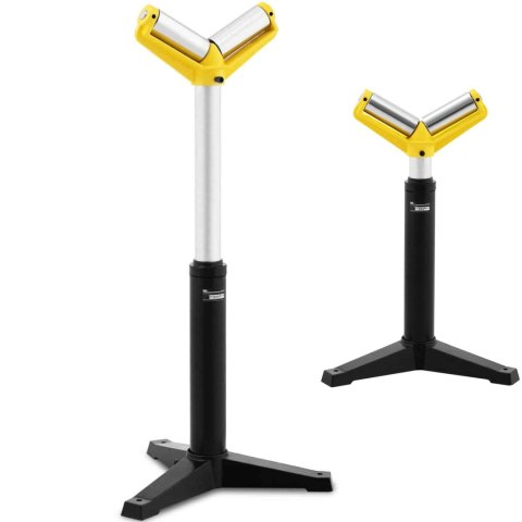 Stojak podajnik rolkowy v- kształtny do doprowadzania materiału dłużyc do 800 kg MSW