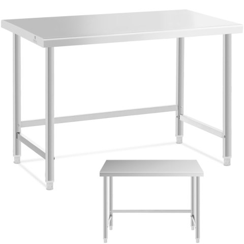 Stół blat roboczy centralny stalowy 120 x 70 cm do 93 cm Royal Catering Stół blat roboczy centralny stalowy 120 x 70 cm do 93 cm Royal Catering