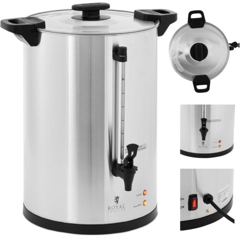 Zaparzacz do kawy herbaty z kranem 20 l 1650 W srebrny Royal Catering Zaparzacz do kawy herbaty z kranem 20 l 1650 W srebrny Royal Catering
