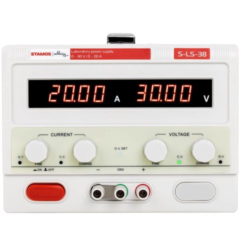 Zasilacz laboratoryjny serwisowy 0-30 V 0-20 A DC 600 W Stamos Soldering