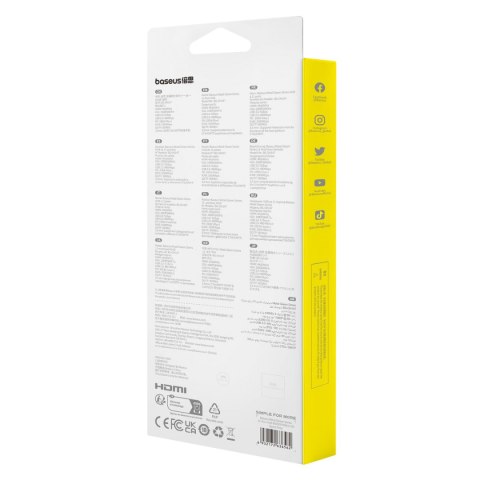 11w1 HUB adapter USB-C do USB-C PD 4x USB HDMI VGA AUX RJ45 SD TF szary BASEUS 11w1 HUB adapter USB-C do USB-C PD 4x USB HDMI VGA AUX RJ45 SD TF szary BASEUS
