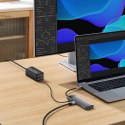 8w1 HUB adapter StarJoy USB-C do USB-C PD 3x USB-A HDMI RJ-45 SD TF szary BASEUS
