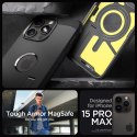 Etui Tough Armor MagSafe na iPhone 15 Pro Max czarne SPIGEN