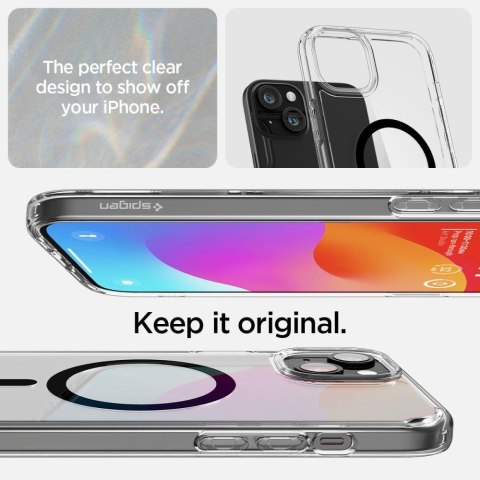 Etui Ultra Hybrid Mag z MagSafe na iPhone 15 Plus czarne SPIGEN Etui Ultra Hybrid Mag z MagSafe na iPhone 15 Plus czarne SPIGEN