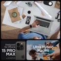 Etui Ultra Hybrid Mag z MagSafe na iPhone 15 Pro Max przezroczyste SPIGEN
