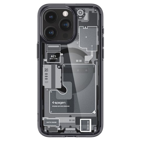 Etui Ultra Hybrid Mag z MagSafe na iPhone 15 Pro Max szaro-czarne SPIGEN Etui Ultra Hybrid Mag z MagSafe na iPhone 15 Pro Max szaro-czarne SPIGEN