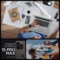 Etui Ultra Hybrid Mag z MagSafe na iPhone 15 Pro Max szaro-czarne SPIGEN