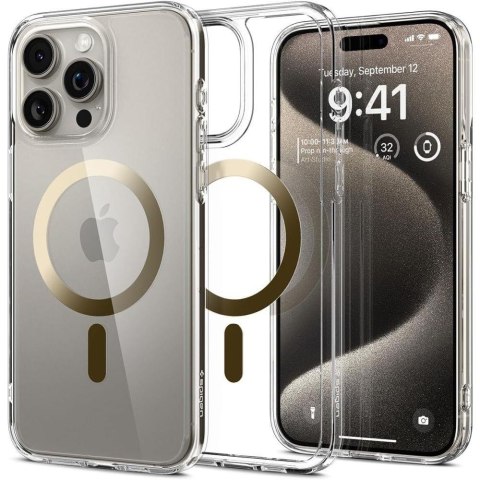 Etui Ultra Hybrid Mag z MagSafe na iPhone 15 Pro Max złote SPIGEN Etui Ultra Hybrid Mag z MagSafe na iPhone 15 Pro Max złote SPIGEN