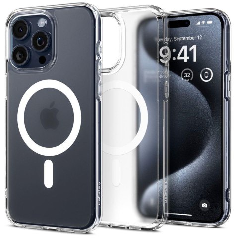 Etui Ultra Hybrid Mag z MagSafe na iPhone 15 Pro przezroczyste SPIGEN Etui Ultra Hybrid Mag z MagSafe na iPhone 15 Pro przezroczyste SPIGEN