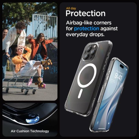 Etui Ultra Hybrid Mag z MagSafe na iPhone 15 Pro przezroczyste SPIGEN Etui Ultra Hybrid Mag z MagSafe na iPhone 15 Pro przezroczyste SPIGEN
