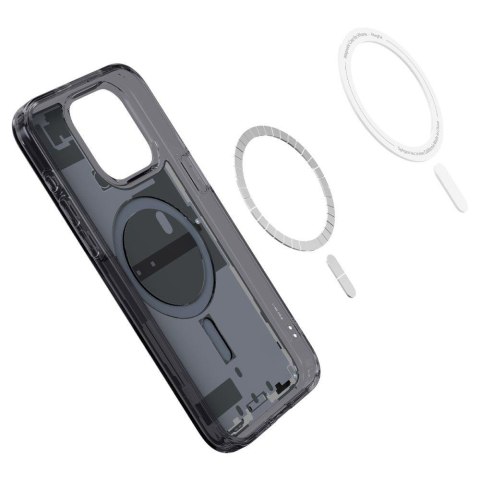 Etui Ultra Hybrid Mag z MagSafe na iPhone 15 Pro szaro-czarne SPIGEN Etui Ultra Hybrid Mag z MagSafe na iPhone 15 Pro szaro-czarne SPIGEN