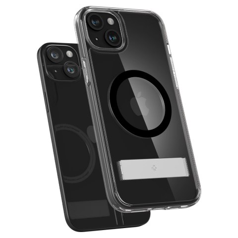 Etui Ultra Hybrid S MagSafe z podstawką do iPhone 15 czarne SPIGEN Etui Ultra Hybrid S MagSafe z podstawką do iPhone 15 czarne SPIGEN