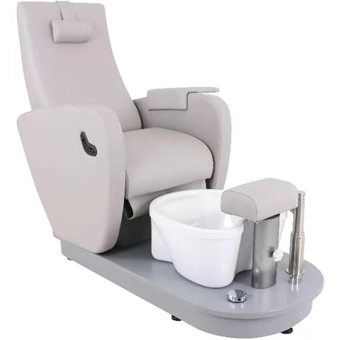 Fotel elektryczny do pedicure z podnóżkiem i brodzikiem HAVANA - szary Physa Fotel elektryczny do pedicure z podnóżkiem i brodzikiem HAVANA - szary Physa