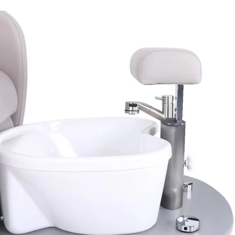 Fotel elektryczny do pedicure z podnóżkiem i brodzikiem HAVANA - szary Physa Fotel elektryczny do pedicure z podnóżkiem i brodzikiem HAVANA - szary Physa