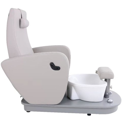Fotel elektryczny do pedicure z podnóżkiem i brodzikiem HAVANA - szary Physa Fotel elektryczny do pedicure z podnóżkiem i brodzikiem HAVANA - szary Physa
