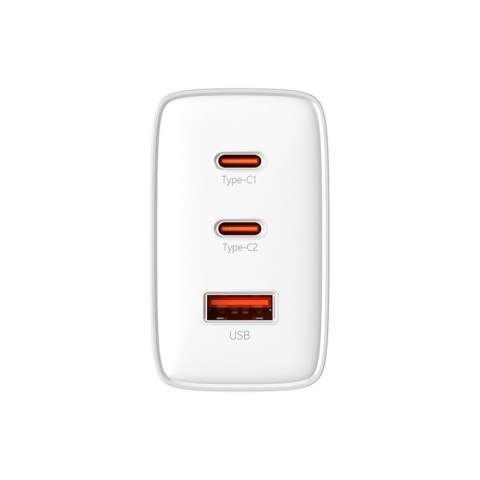 Ładowarka sieciowa GaN Cube Pro 65W 2x USB-C USB-A biała BASEUS Ładowarka sieciowa GaN Cube Pro 65W 2x USB-C USB-A biała BASEUS