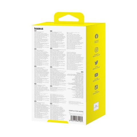 Ładowarka sieciowa GaN Cube Pro 65W 2x USB-C USB-A biała BASEUS Ładowarka sieciowa GaN Cube Pro 65W 2x USB-C USB-A biała BASEUS