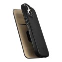 Skórzane etui iPhone 14 Plus z klapką magnetyczne MagSafe CE Oil Wax Premium Leather czarny ICARER