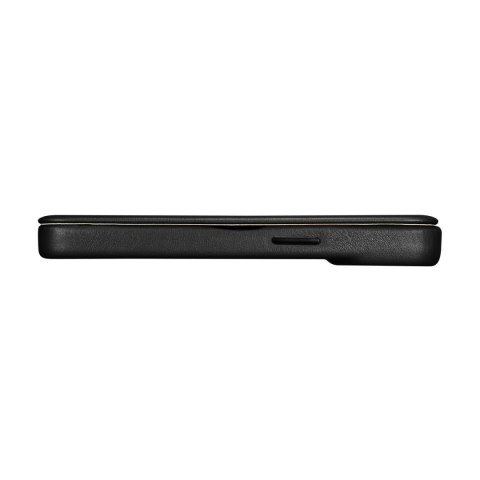 Skórzane etui iPhone 14 Plus z klapką magnetyczne MagSafe CE Premium Leather czarny ICARER Skórzane etui iPhone 14 Plus z klapką magnetyczne MagSafe CE Premium Leather czarny ICARER