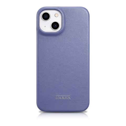 Skórzane etui iPhone 14 Plus z klapką magnetyczne MagSafe CE Premium Leather jasno fioletowy ICARER Skórzane etui iPhone 14 Plus z klapką magnetyczne MagSafe CE Premium Leather jasno fioletowy ICARER