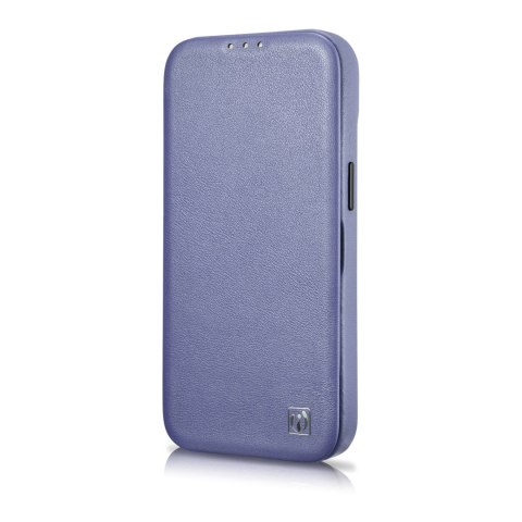 Skórzane etui iPhone 14 Plus z klapką magnetyczne MagSafe CE Premium Leather jasno fioletowy ICARER Skórzane etui iPhone 14 Plus z klapką magnetyczne MagSafe CE Premium Leather jasno fioletowy ICARER
