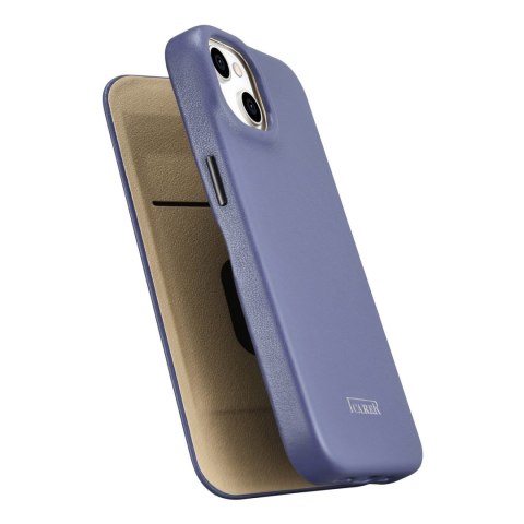 Skórzane etui iPhone 14 Plus z klapką magnetyczne MagSafe CE Premium Leather jasno fioletowy ICARER Skórzane etui iPhone 14 Plus z klapką magnetyczne MagSafe CE Premium Leather jasno fioletowy ICARER
