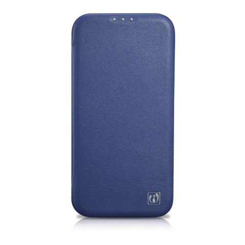 Skórzane etui iPhone 14 Plus z klapką magnetyczne MagSafe CE Premium Leather niebieski ICARER Skórzane etui iPhone 14 Plus z klapką magnetyczne MagSafe CE Premium Leather niebieski ICARER